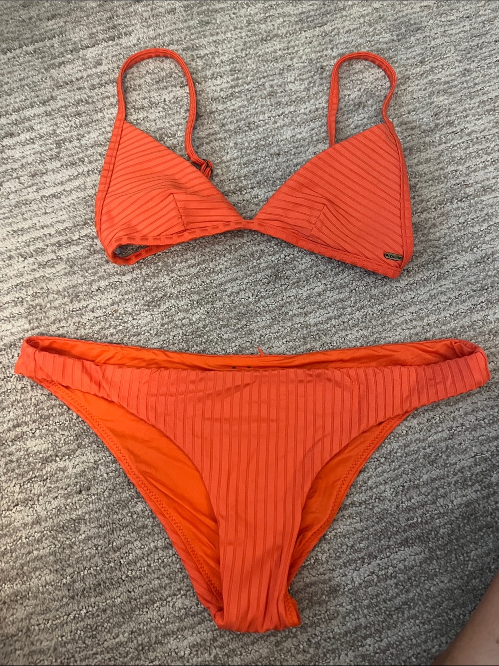 Rip Curl women’s 2 piece orange bathing suit size XS